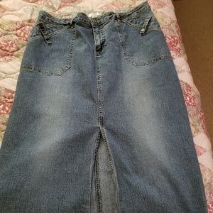 Blue jean skirt